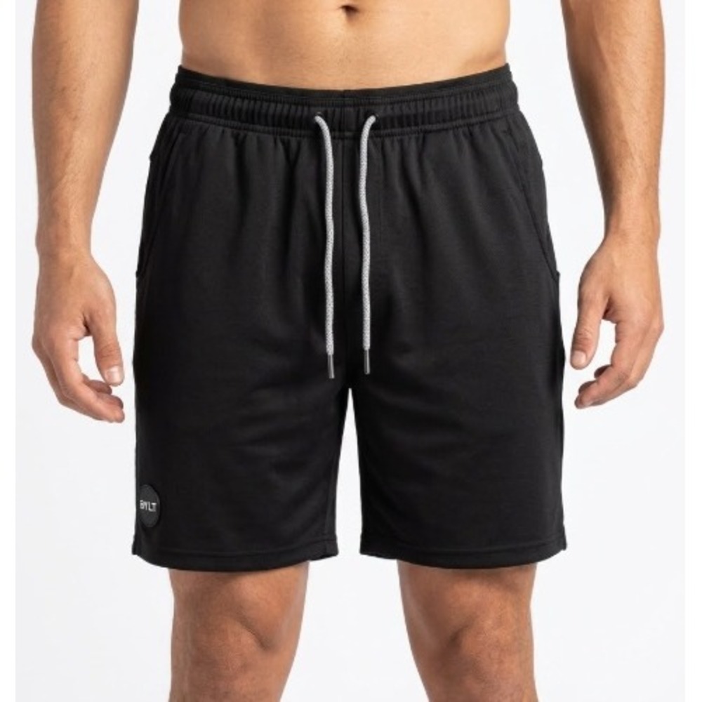 BYLT | Premium Basics Mens Black Athletic Training Shorts | Size S